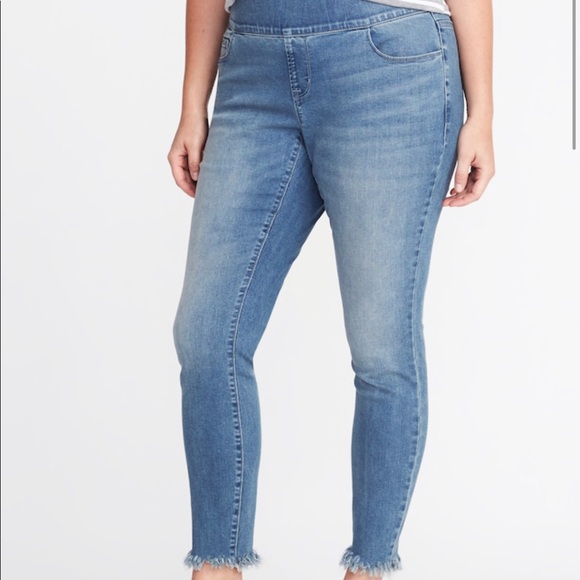 old navy fringe jeans